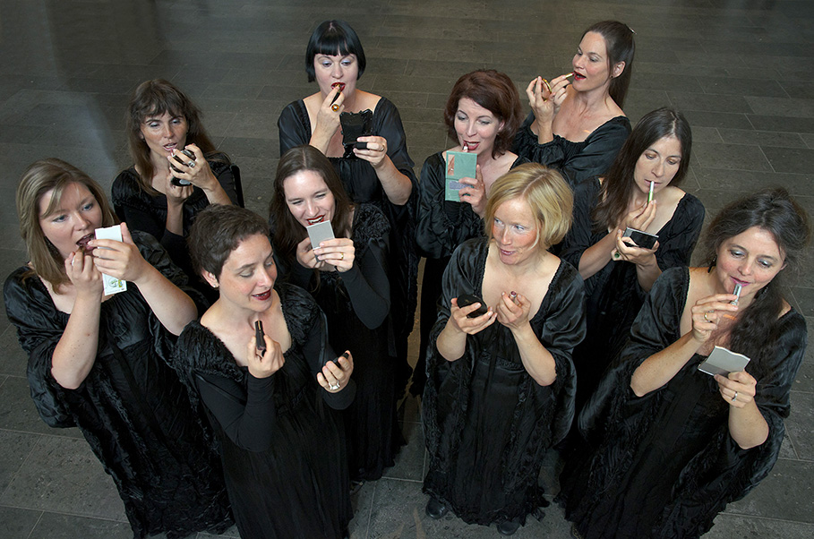 Cora Schmeiser, Maria Jonas, Stefanie Brijoux, Sylvia Drnemann, Uta Kirsten, Pamela Petsch, Amanda Simmons, Susanne Ansorg, Lucia Mense, ensemble for medieval music, Ars Choralis Coeln, photo  Wolfgang Burat