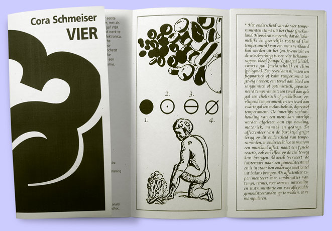 Cora Schmeiser, Vier, grafische vormgeving © Arnold Schalks
